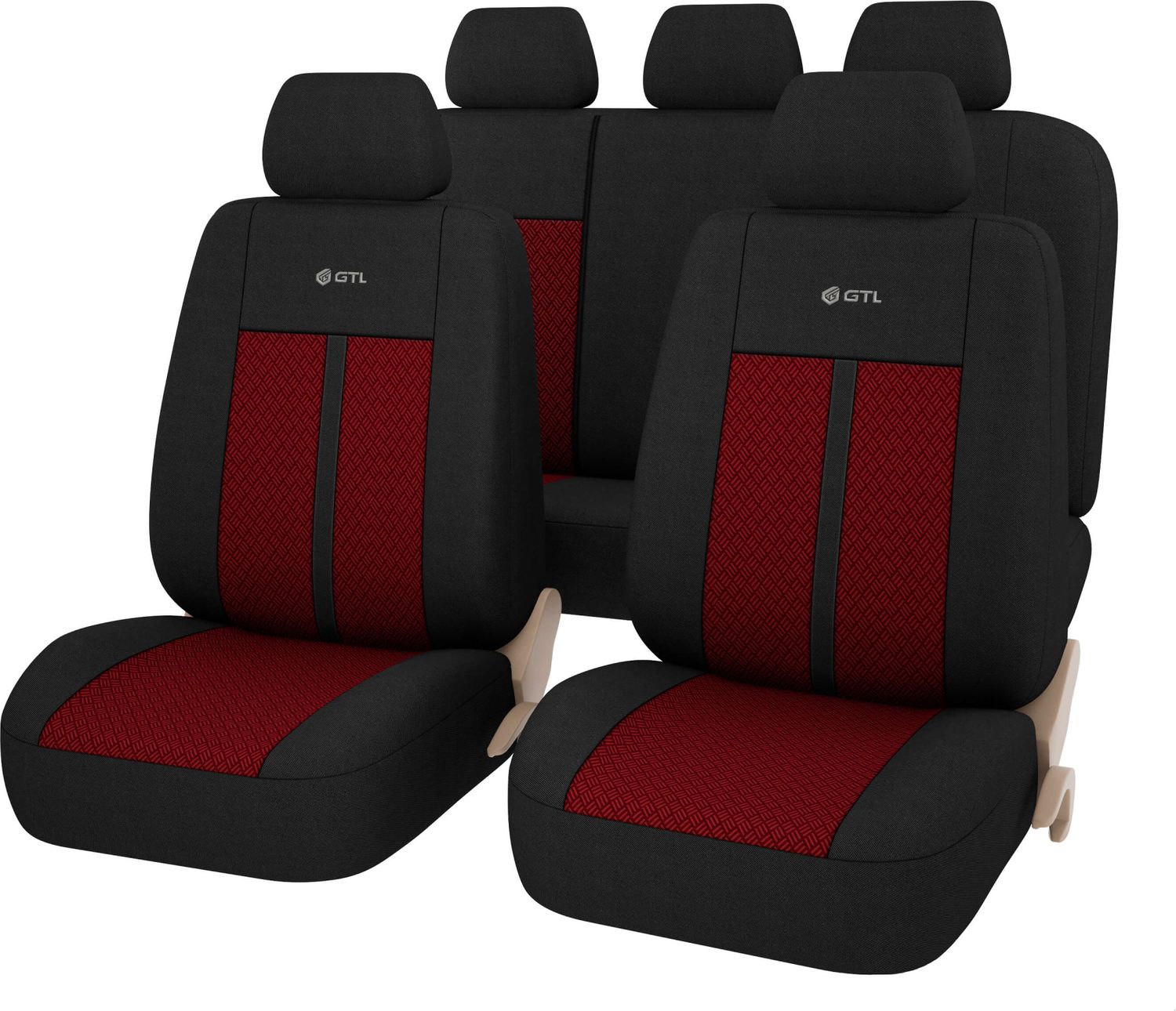 Чехлы универсальные PSV GTL Modern на сидения, цвет Красный. Артикул 129995