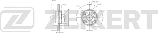 Тормозной диск Zekkert. Артикул BS-6840