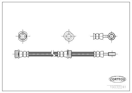 Тормозной шланг Corteco. Артикул 19032241