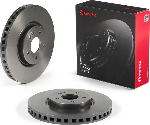 Тормозной диск Brembo PRIME LINE - UV Coated передний для Mercedes-Benz V-Класс II 2020-2026. Артикул 09.E143.11