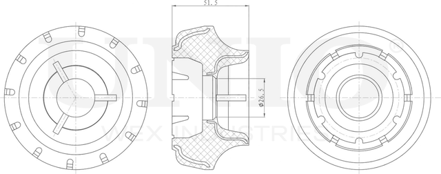 Опора амортизационной стойки (Unio). Артикул RMP-13001