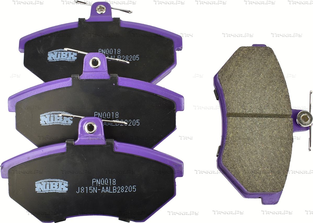 Тормозные колодки NiBK передние для Chery Amulet (A15) I 2003-2014. Артикул PN0018