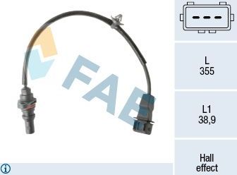 Датчик положения коленвала FAE для Kia Optima IV 2015-2026. Артикул 79501