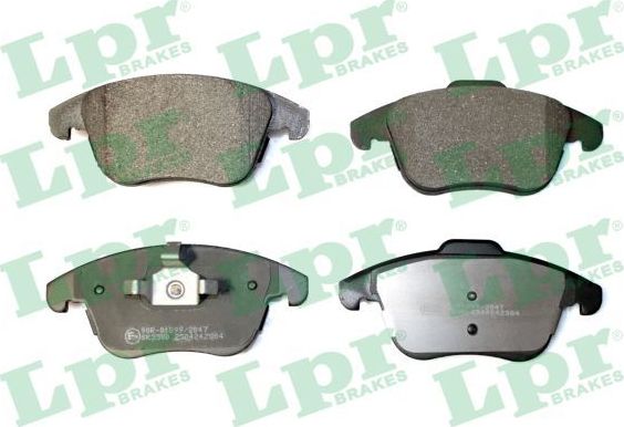 Тормозные колодки LPR передние для Land Rover Range Rover Evoque II 2015-2026. Артикул 05P2384