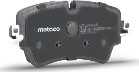 Колодки тормозные передние к-кт (Metaco). Артикул 3000431
