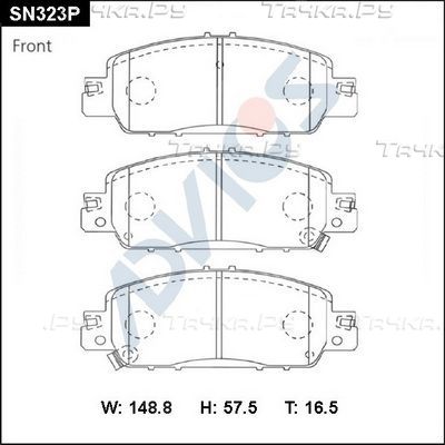 Тормозные колодки Advics. Артикул SN323P