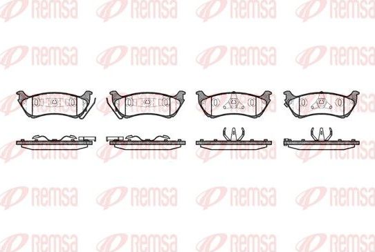 Тормозные колодки Remsa. Артикул 0698.01
