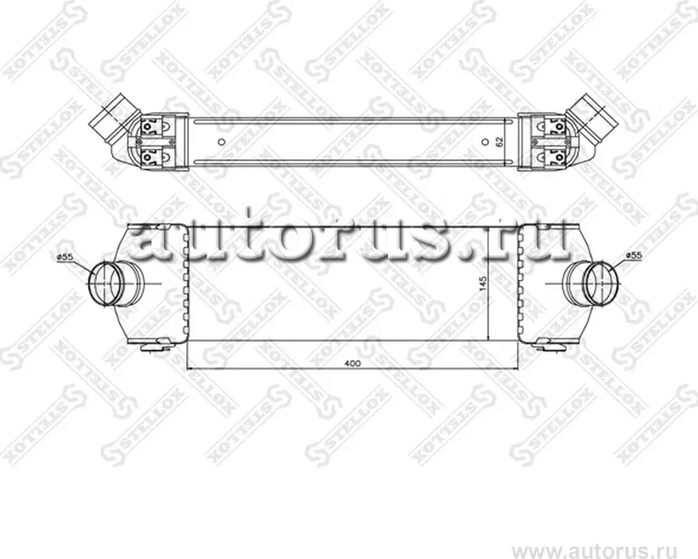 Интеркулер Stellox для Ford Transit Torneo VII 2006-2014. Артикул 10-40092-SX