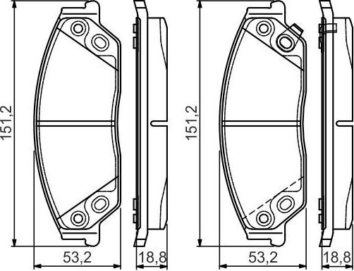 Тормозные колодки Bosch. Артикул 0 986 495 149