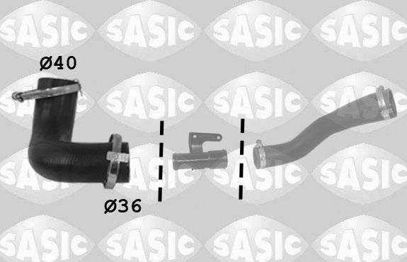 Патрубок интеркулера Sasic для Ford Fusion I 2004-2012. Артикул 3336224