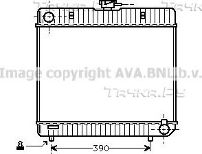 Радиатор охлаждения двигателя AVA. Артикул MS2042