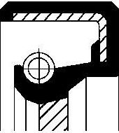 Сальник коленвала Corteco (FPM (Fluor-Kautschuk)). Артикул 12010742B