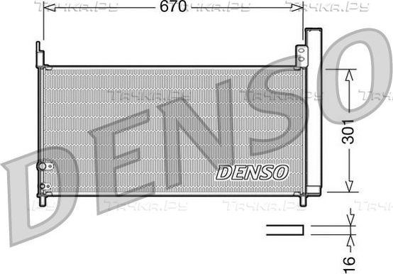 Радиатор кондиционера (конденсатор) Denso. Артикул DCN50037