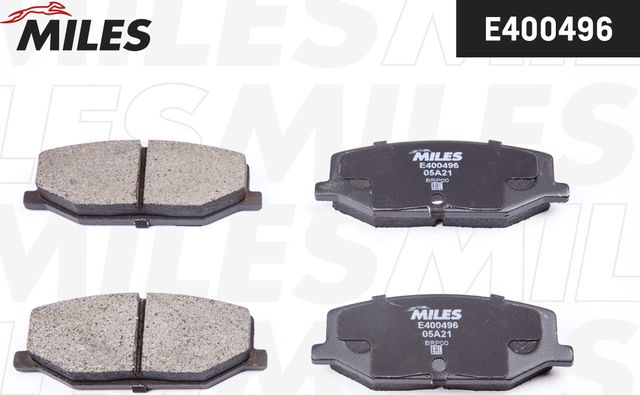 Тормозные колодки Miles (Low-Metallic) передние для Suzuki Samurai 2000-2004. Артикул E400496