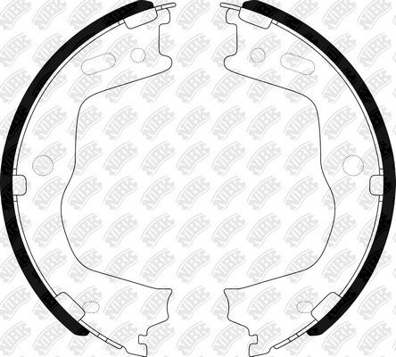 Тормозные колодки (стояночная тормозная система) NiBK. Артикул FN0666