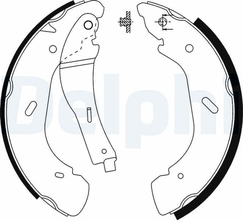 Тормозные колодки Delphi. Артикул LS1914