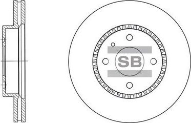 Тормозной диск Sangsin Hi-Q. Артикул SD3005