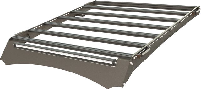 Экспедиционный багажник STC для Volkswagen Amarok I 2010-2026 с балкой дальнего и рабочего света. Артикул STC-VAM/10-TR-L1L3