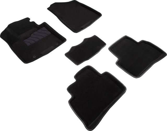 Комплект ковриков 3D Seintex для салона Hyundai Tucson III рестайлинг 2018-2026 ЧЕРНЫЕ. Артикул 93008