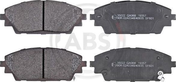 Тормозные колодки ABS. Артикул 35022