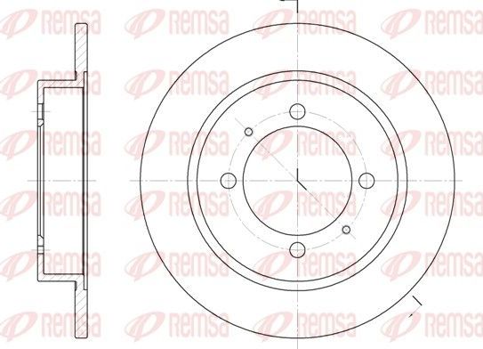 Тормозной диск Remsa. Артикул 6447.00