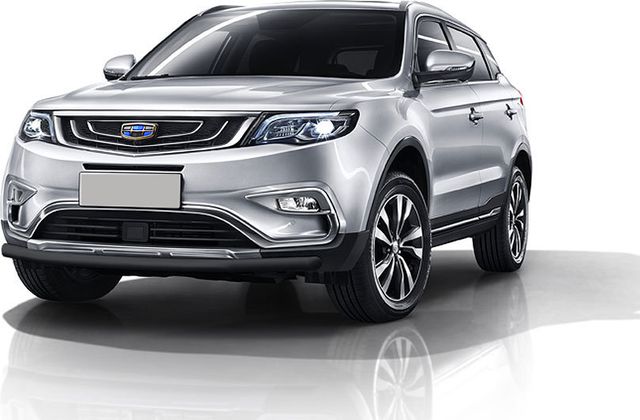 Защита Slitkoff переднего бампера d57 для Geely Atlas 2018-2026 Черная. Артикул GEAT03B