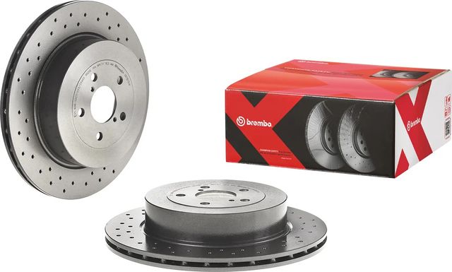 Тормозной диск Brembo XTRA LINE - Xtra задний для Subaru Impreza II 2001-2004. Артикул 09.7813.1X