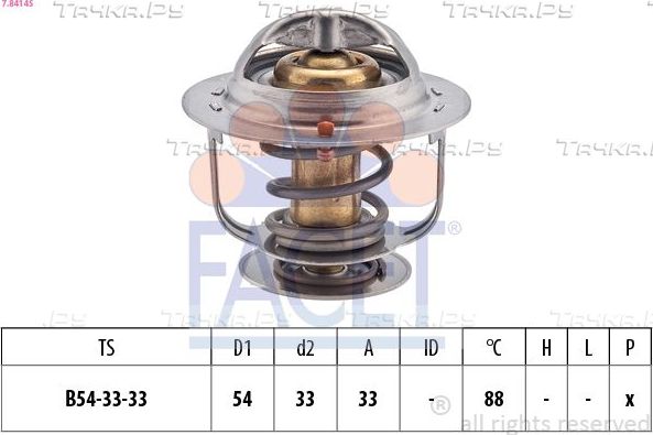 Термостат Facet Made in Italy - OE Equivalent для Hyundai Terracan I 2003-2006. Артикул 7.8414S
