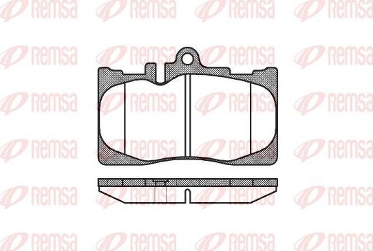 Тормозные колодки Remsa. Артикул 0890.00