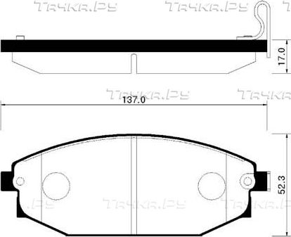 Тормозные колодки HSB. Артикул HP0017