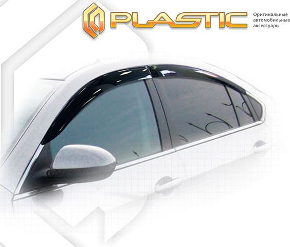 Дефлекторы СА Пластик для окон (Classic полупрозрачный) Mazda 6 седан II 2007-2012. Артикул 2010030303321