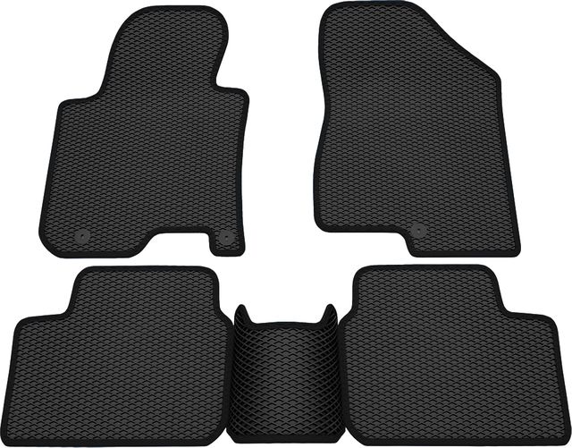 Коврики Rezkon EVA для салона Kia Ceed II 2012-2018 Черный кант. Артикул 9021005201