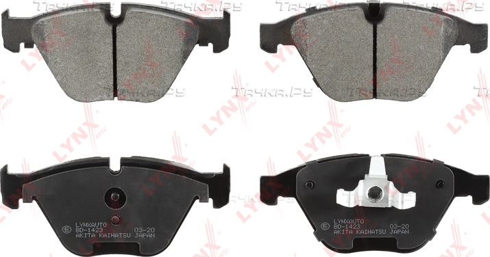 Тормозные колодки LYNXauto передние для BMW 3 VI (F3x) 2011-2018. Артикул BD-1423