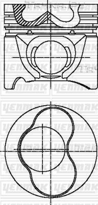 Поршень Yenmak для Volkswagen New Beetle I (A4) 1998-2004. Артикул 31-04302-100
