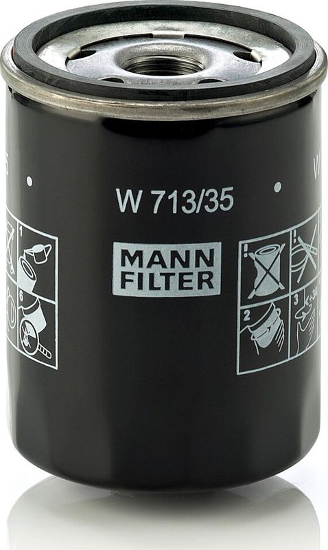 Масляный фильтр Mann-Filter для Smart Forfour I (W454) 2004-2006. Артикул W 713/35