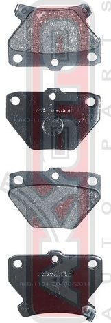 Тормозные колодки Akyoto Packing AKYOTO. Артикул AKD-1134