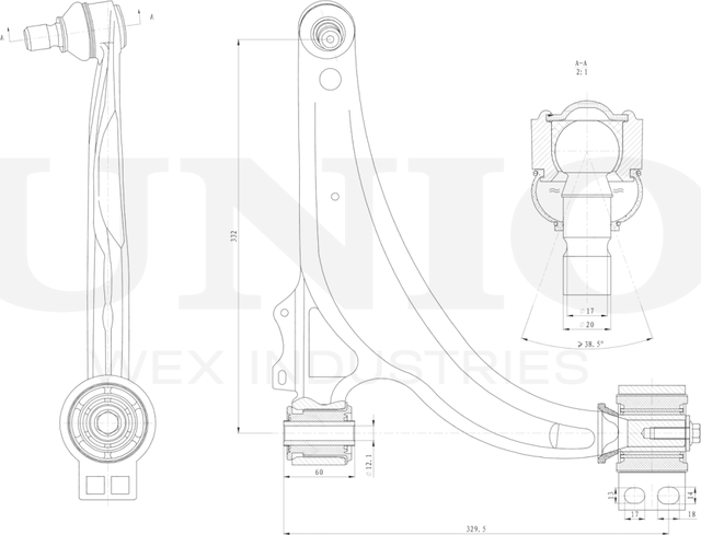 Рычаг подвески (Unio). Артикул SSP-40130