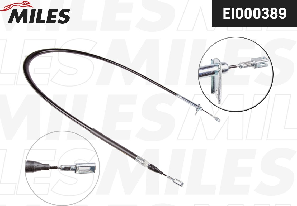 Трос ручника (тросик ручного тормоза) Miles. Артикул EI000389