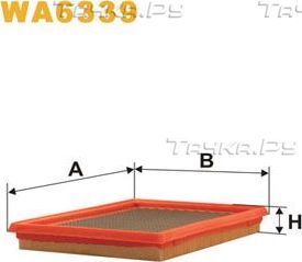 Воздушный фильтр WIX Filters. Артикул WA6339