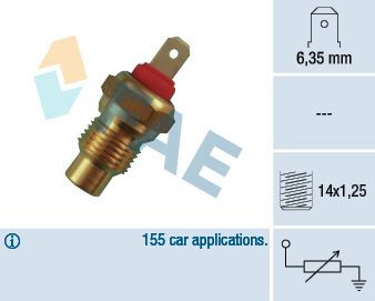 Датчик температуры охлаждающей жидкости FAE для Citroen C25 1986-1994. Артикул 31370