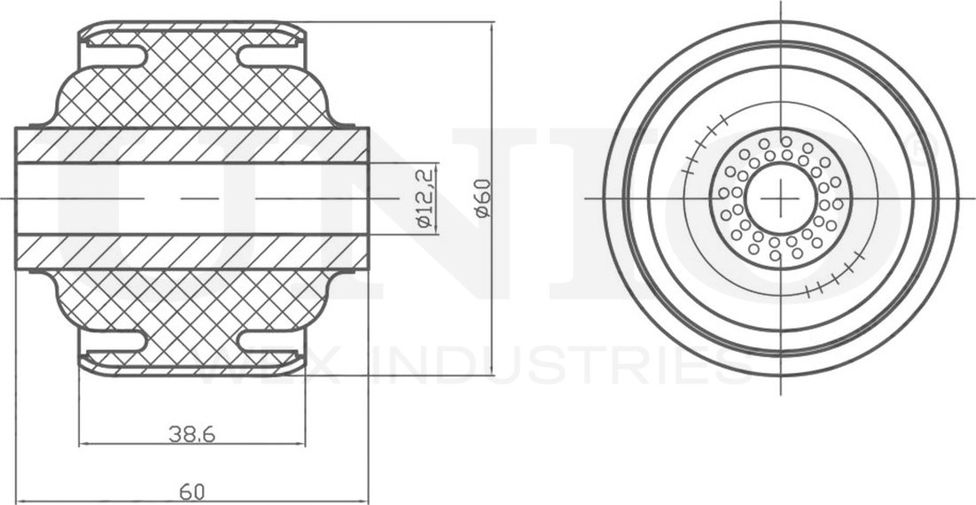 Сайлентблок балки (Unio). Артикул RMP-20352