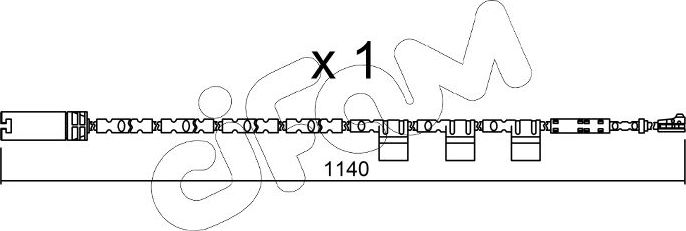 Датчик износа тормозных колодок  Metelli. Артикул SU.325