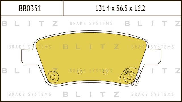 Колодки тормозные SUZUKI SX4 06- перед. (Blitz). Артикул BB0351