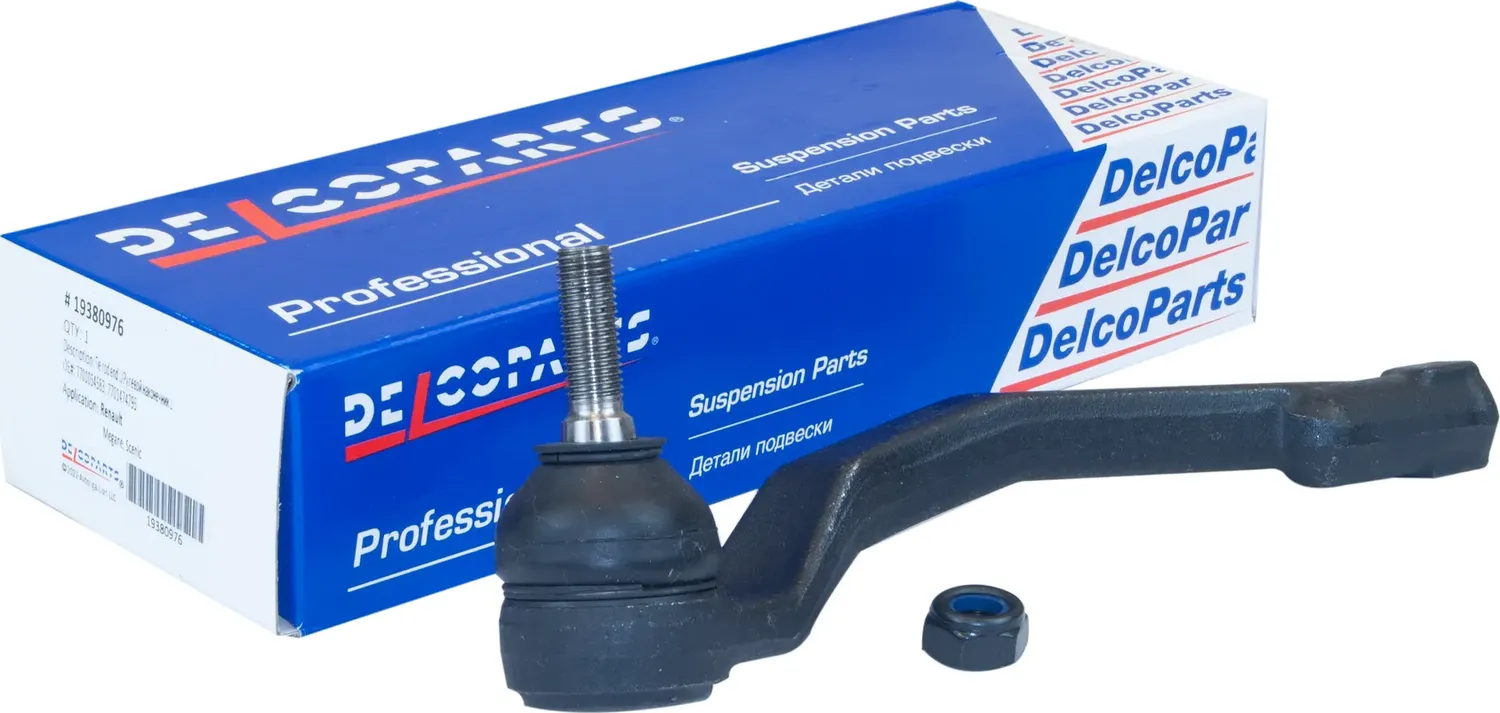 Наконечник рулевой левый Renault MEGANE / SCENIC (Delcoparts). Артикул 19380976