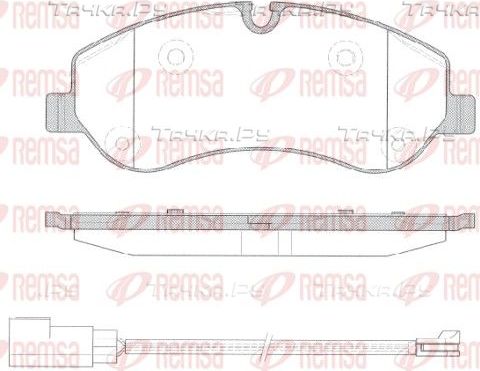 Тормозные колодки Remsa передние для Ford Transit VII 2011-2014. Артикул 1520.02