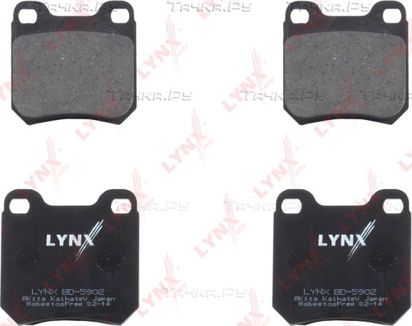 Тормозные колодки LYNXauto задние для Saab 9-5 I 1997-2009. Артикул BD-5902