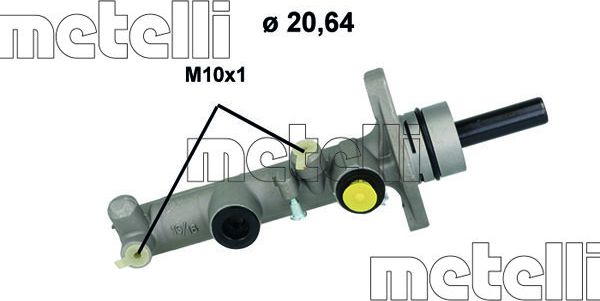 Тормозной цилиндр главный Metelli (алюминий) для Toyota RAV4 II (XA20) 2003-2005. Артикул 05-1206