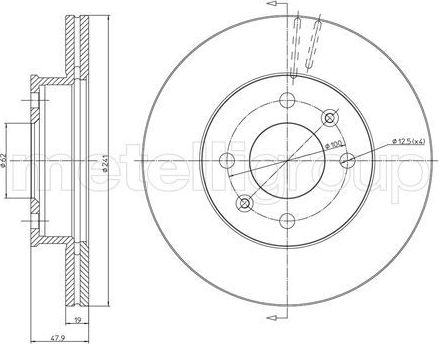 Тормозной диск Trusting. Артикул DF1266