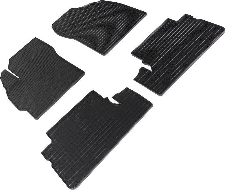 Коврики резиновые Seintex с узором сетка для салона Toyota Auris I 2006-2012. Артикул 00473