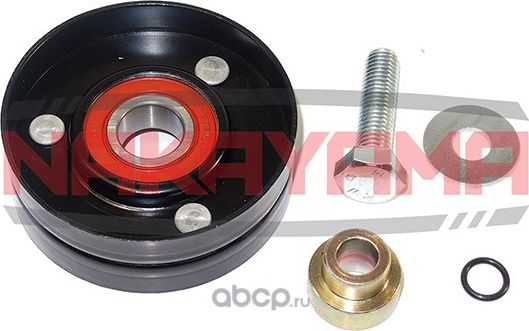 Ролик промежуточный поликлинового ремня генератора, с кондиционером VW BORA 1.4i (Nakayama). Артикул QJ34060